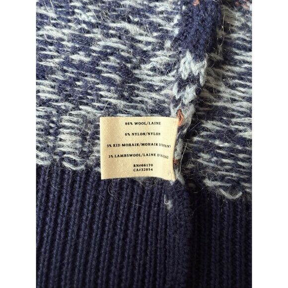 Sparrow Anthropologie Arras Navy Blue Zip Front Cardigan Sweater Wool Mohair S - Picture 7 of 10